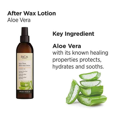 Rica Aloe Vera After Wax Lotion for Sensitive Skin