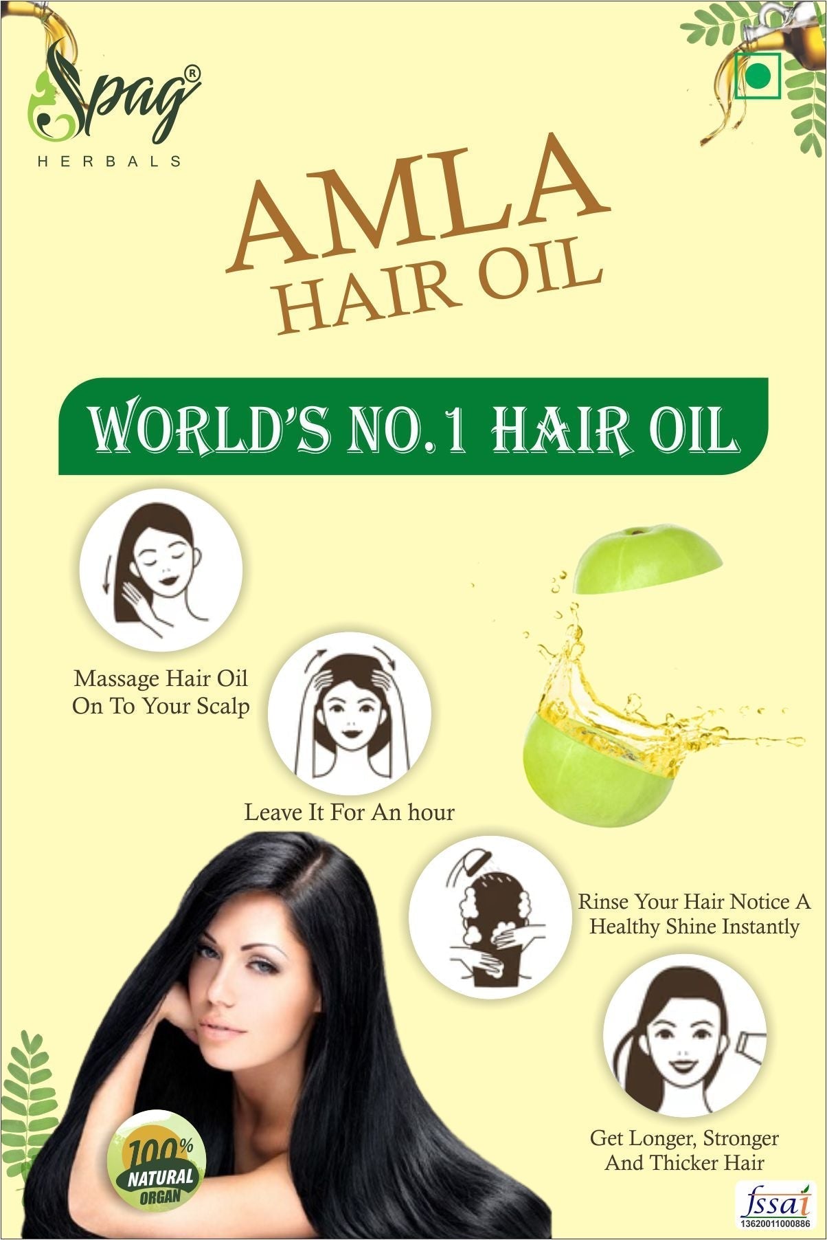 Spag Herbals Amla Oil For Hair & Skin Care