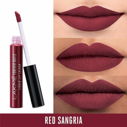 Lakme Forever Matte Liquid Lip Colour - Red Sangria