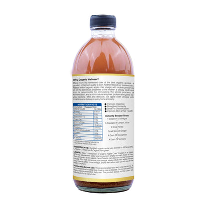 Organic Wellness Apple Cider Vinegar with Mother, Cinnamon & Fenugreek