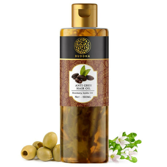 Buddha Natural Anti Grey Hair Oil For Anti Greying and Natural Hair Color - Buy in USA AUSTRALIA CANADA