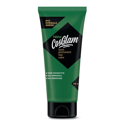 Nisha Cosglam Semi Permanent Hair Color 42 Emerald Green