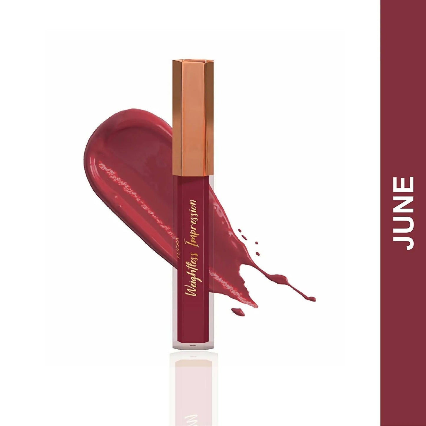 FLiCKA Weightless Impression 06 June - Brown Matte Finish Liquid Lipstick