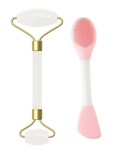 Favon Pack of Facial Roller and Face Mask Applicator - BUDNEN