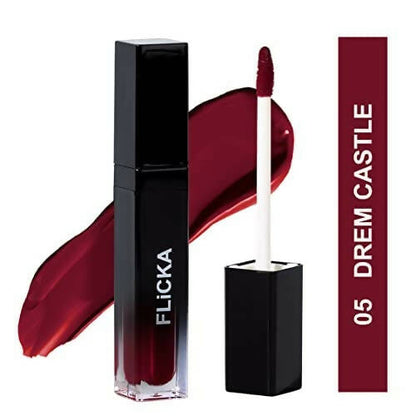 FLiCKA Set and Attack Liquid Matte Lipstick 05 Dream Castle - Maroon