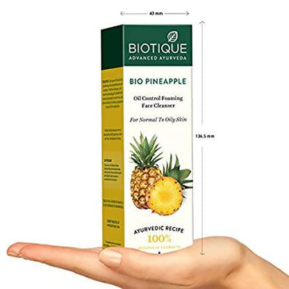 Biotique Advanced Ayurveda Bio Pineapple Oil Control Foaming Face Cleanser