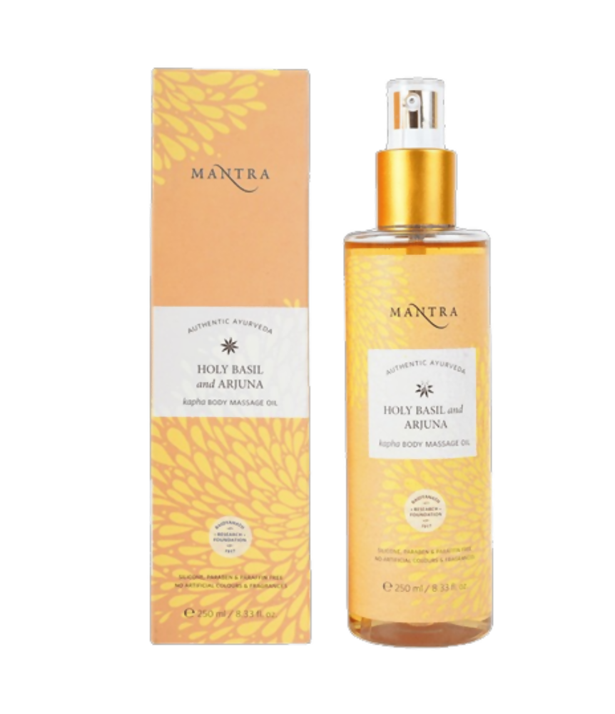 Mantra Herbal Holy Basil and Arjuna Kapha Body Massage Oil - BUDEN