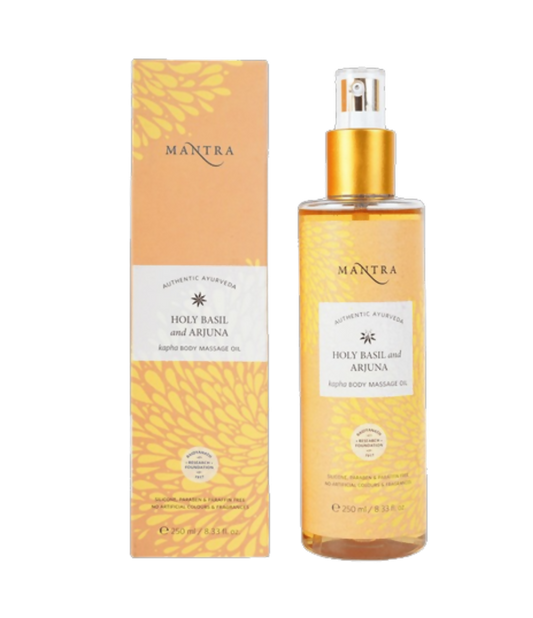 Mantra Herbal Holy Basil and Arjuna Kapha Body Massage Oil - BUDEN