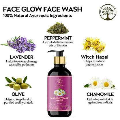 Ivory Natural Face Glow Face Wash For A Luminous, Radiant Complexion