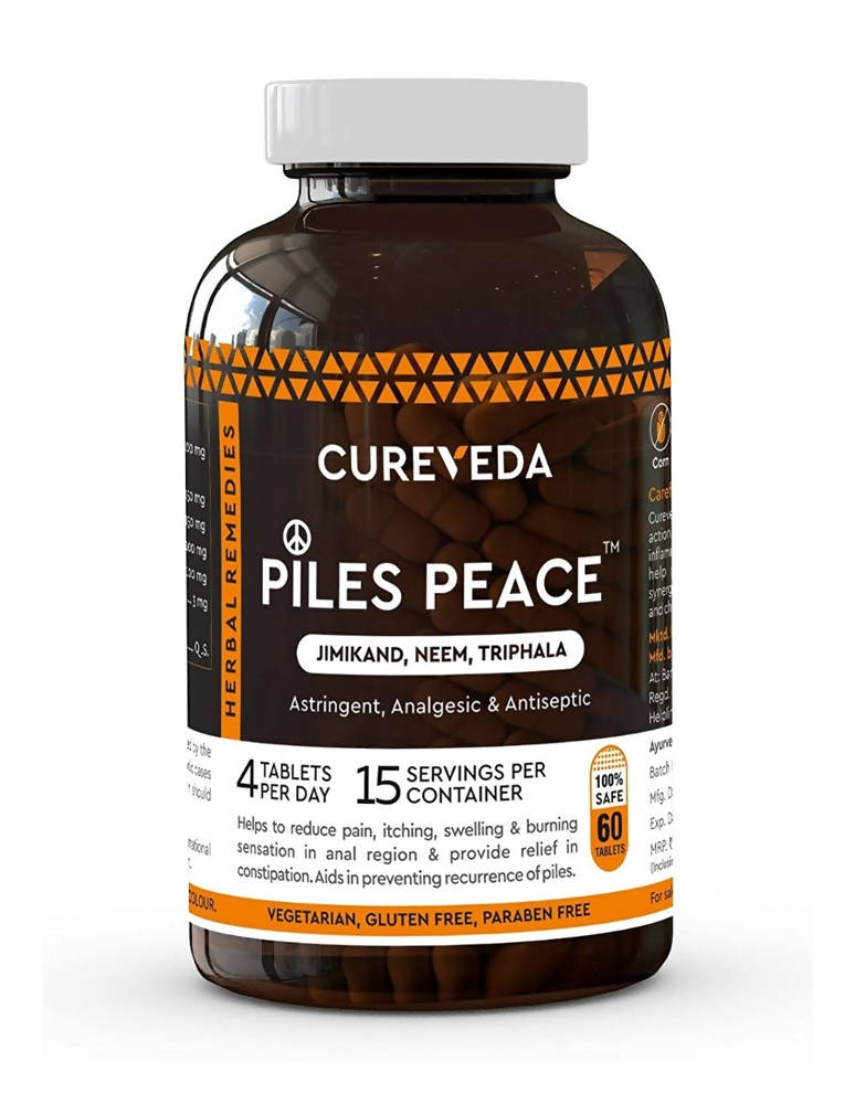 Cureveda Piles Peace Tablets - usa canada australia