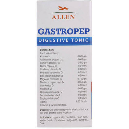 Allen Homeopathy Gastropep Digestive Tonic