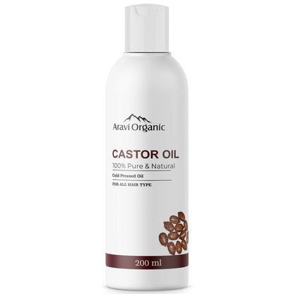 Aravi Organic 100% Pure Cold Pressed Castor Carrier Oil - BUDEN