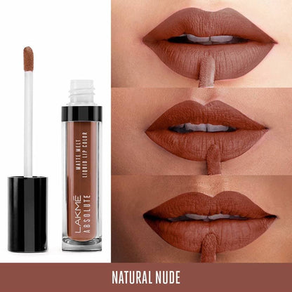 Lakme Absolute Matte Melt Liquid Lip Color - Natural Nude