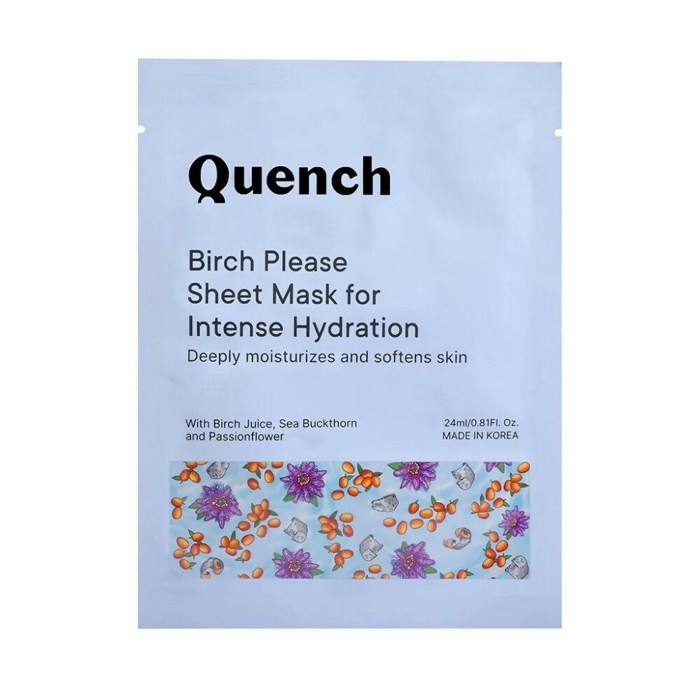 Quench Botanics Birch Please Sheet Mask for Intense Hydration - BUDEN