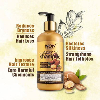 Wow Skin Science Moroccan Argan Oil Shampoo & Hair Conditioner