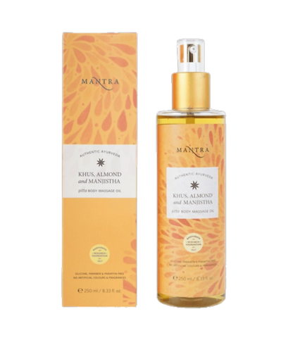 Mantra Herbal Khus, Almond and Manjistha Pitta Body Massage Oil - BUDEN