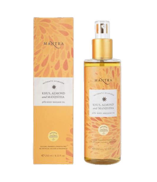 Mantra Herbal Khus, Almond and Manjistha Pitta Body Massage Oil - BUDEN