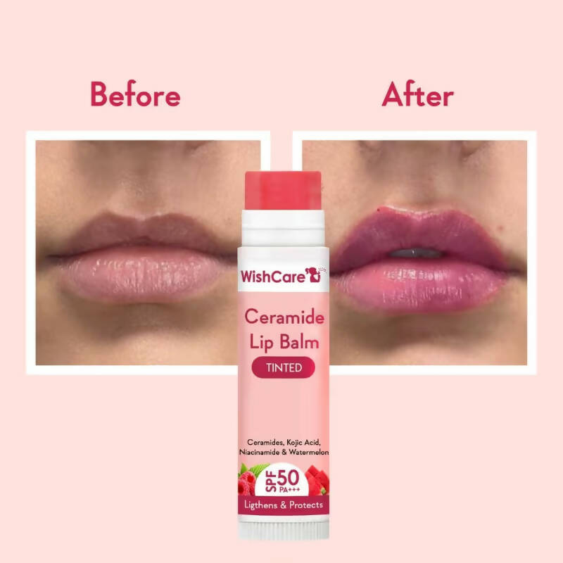 Wishcare Ceramide Lip Balm with SPF50 PA+++ - Tinted