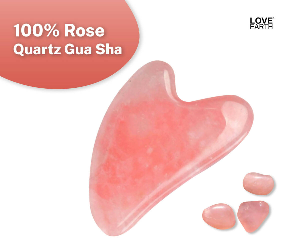 Love Earth Rose Quartz Gua Sha