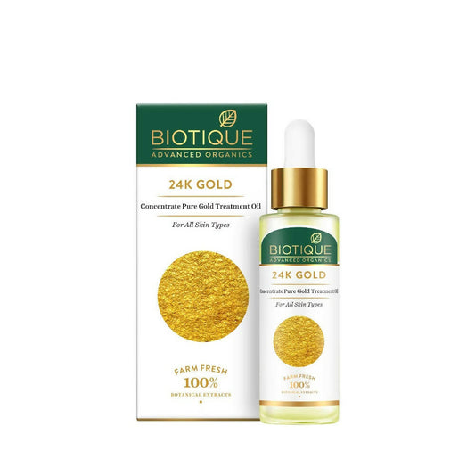 Biotique Advanced Organics 24K Gold Concentrate Pure Gold Treatment Oil - BUDNE