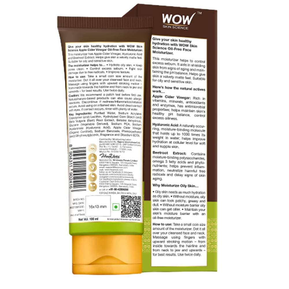 Wow Skin Science Apple Cider Vinegar Oil Free Face Moisturizer