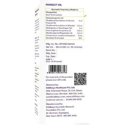 Siddhayu Ayurveda Painquit Oil