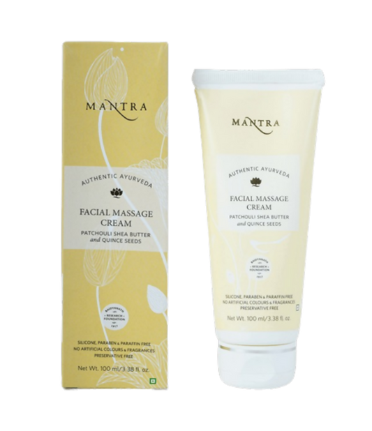 Mantra Herbal Facial Massage Cream Patchouli Shea Butter and Quince Seeds - BUDNEN