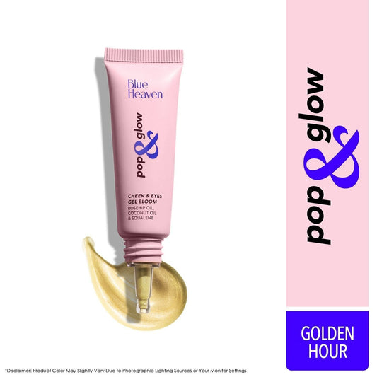 Blue Heaven Pop & Glow Cheek & Eye Gel Bloom Highlighter - Golden Hour