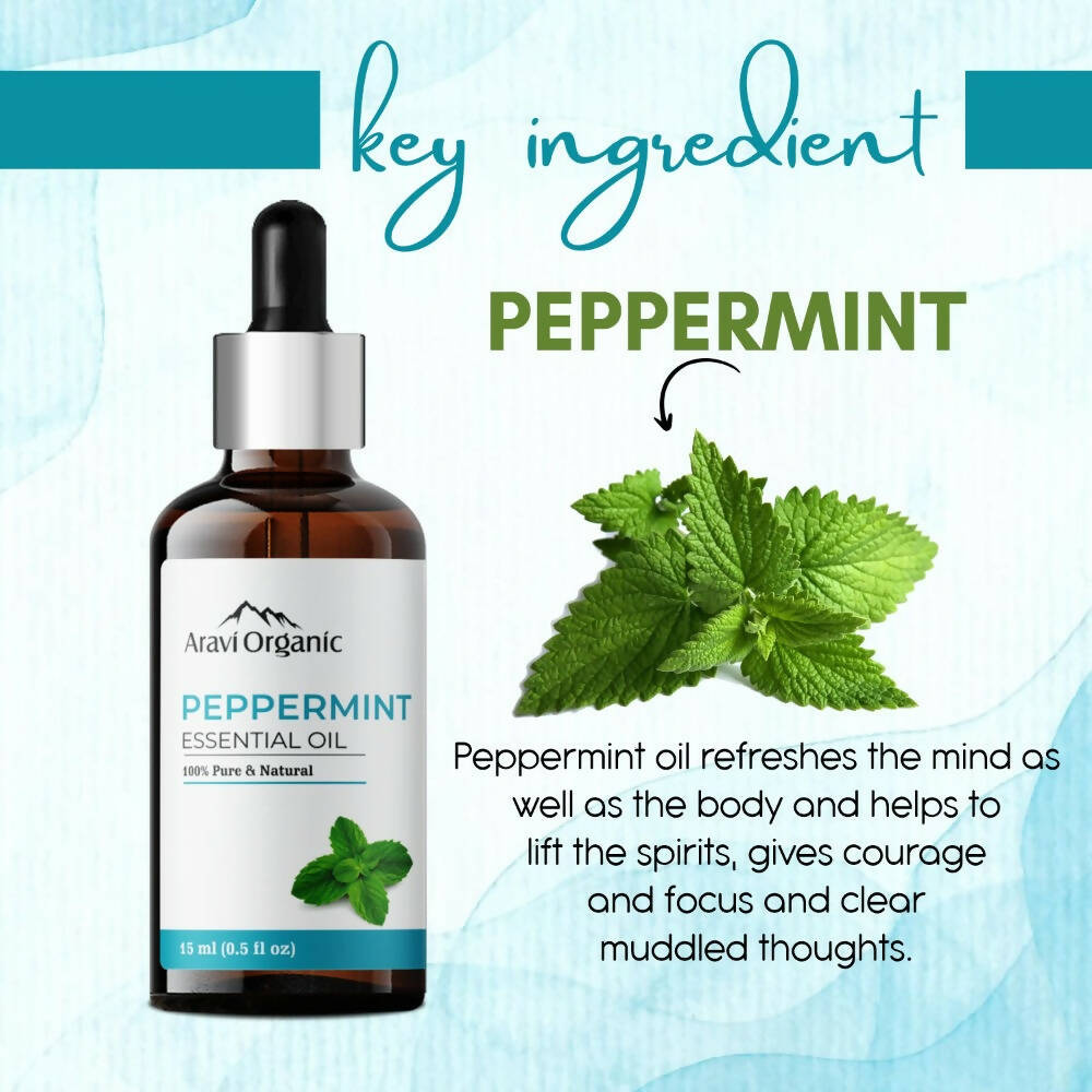 Aravi Organic Peppermint Essential Oil