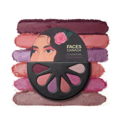 Faces Canada 6 In 1 Eyeshadow Palette - Hopeless Romantic - BUDNE