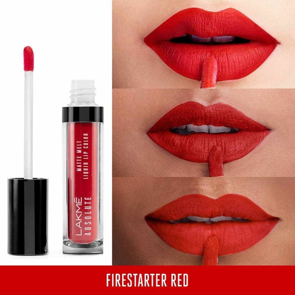 Lakme Absolute Matte Melt Liquid Lip Color - Firestarter Red