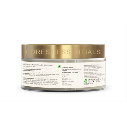 Forest Essentials Radiance Renewal Body Cream Lime Saffron & Oudh