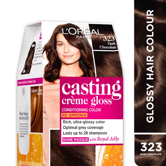 L'Oreal Paris Casting Creme Gloss Conditioning Hair Color - Dark Chocolate 323