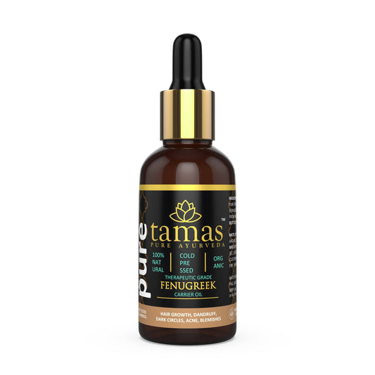 Tamas Pure Ayurveda 100% Organic Fenugreek Cold-Pressed Carrier Oil-USDA Certified Organic