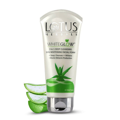 Lotus Herbals WhiteGlow 3-In-1 Deep Cleansing Skin Whitening Face Wash - BUDNE