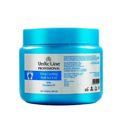 Vedic Line Deep Cooling Pedi Ice Blue Gel - usa canada australia