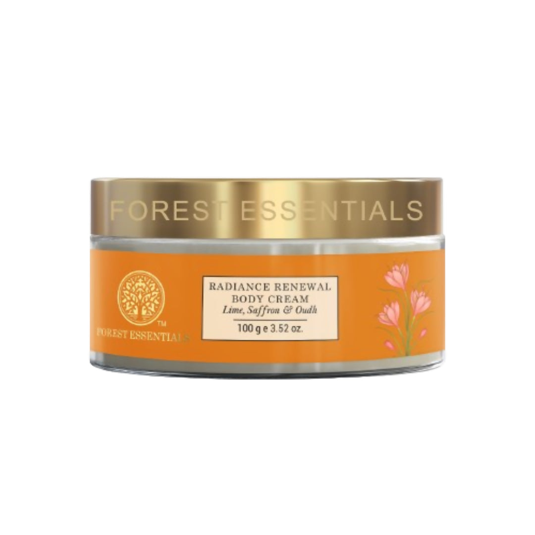 Forest Essentials Radiance Renewal Body Cream Lime Saffron & Oudh