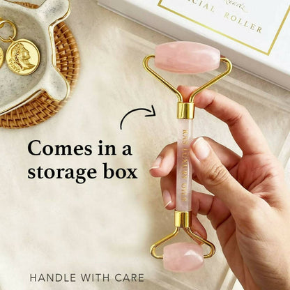 Ras Luxury Oils Rose Quartz Face Massager Roller