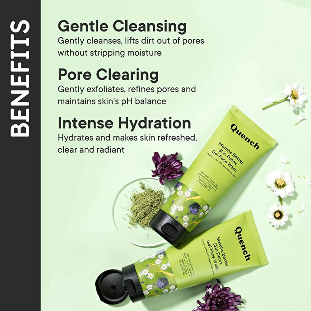 Quench Botanics Matcha Better Skin Detox Gel Face Wash