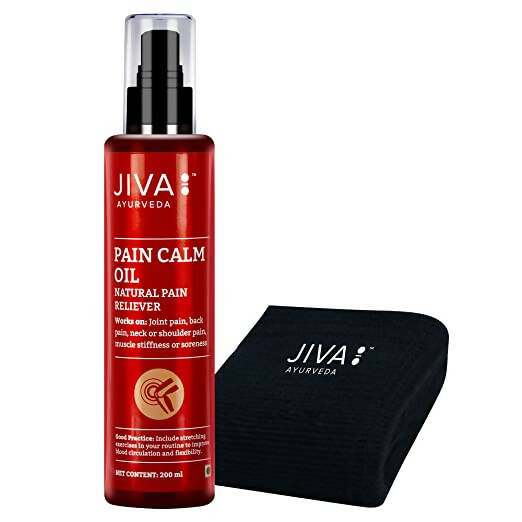 Jiva Ayurveda Pain Calm Oil & Knee Cap Combo - usa canada australia