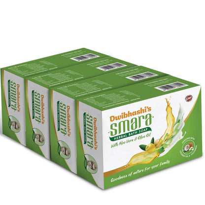 Dwibhashi Smara Herbal Bath Soap With Aloe Vera & Olive Oil