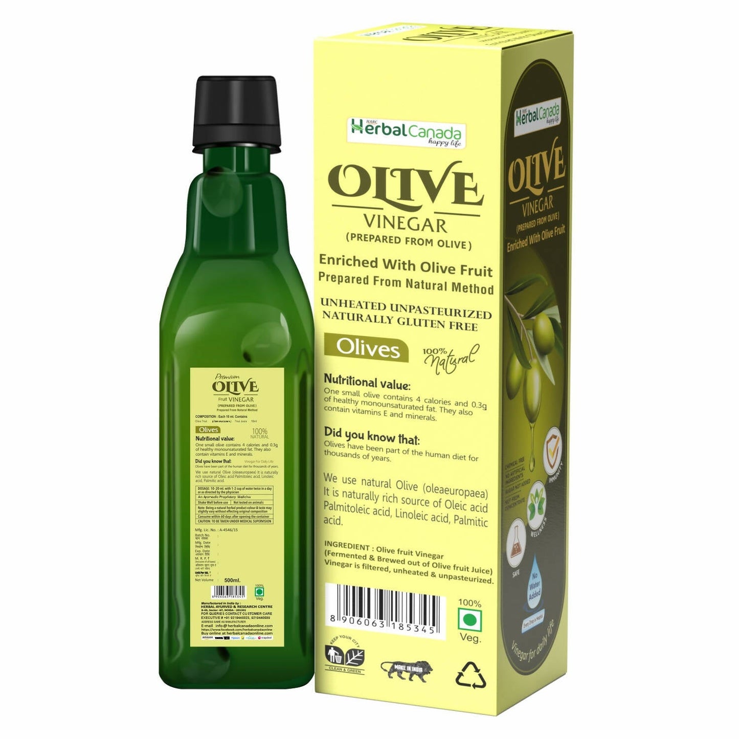 Herbal Canada Olive Vinegar