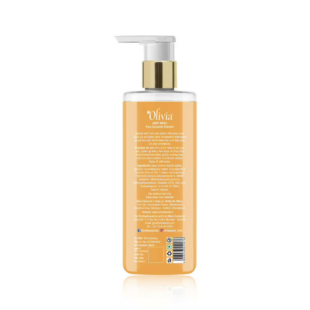 Olivia Tone Brightening Body Wash Pure Curcumin Extracts