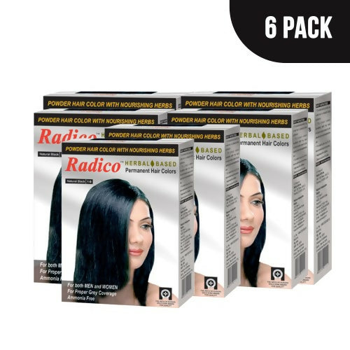 Radico Natural Herbal Based Permanent Hair Color - Black