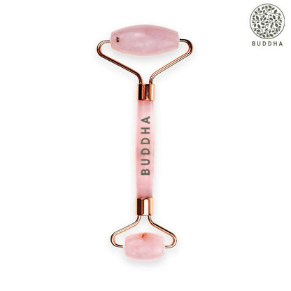 Buddha Natural M African Rose Quartz Face Roller - Helps To Reduce Puffiness Massager