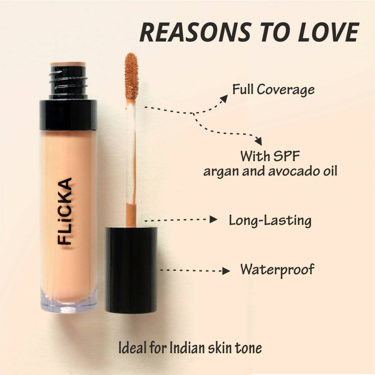 Flicka Cover Story Liquid Concealer - Walnut