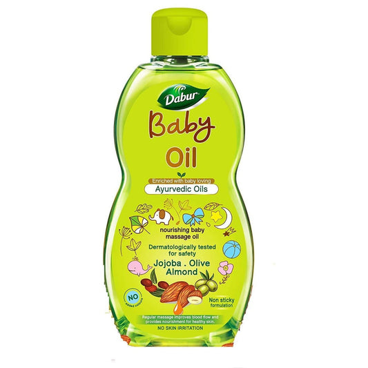 Dabur Baby Oil Enriched With Baby Loving Ayurvedic Oils