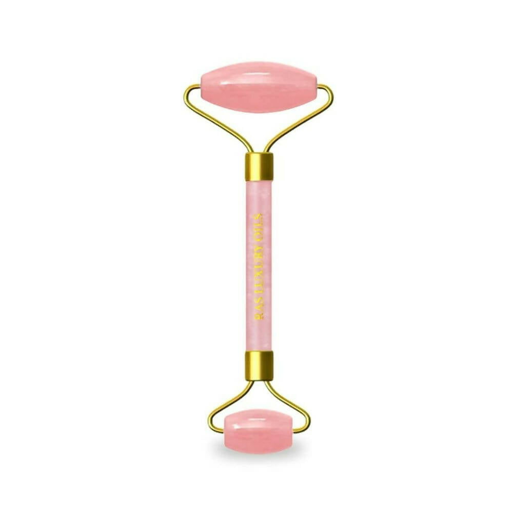 Ras Luxury Oils Rose Quartz Face Massager Roller - BUDNEN