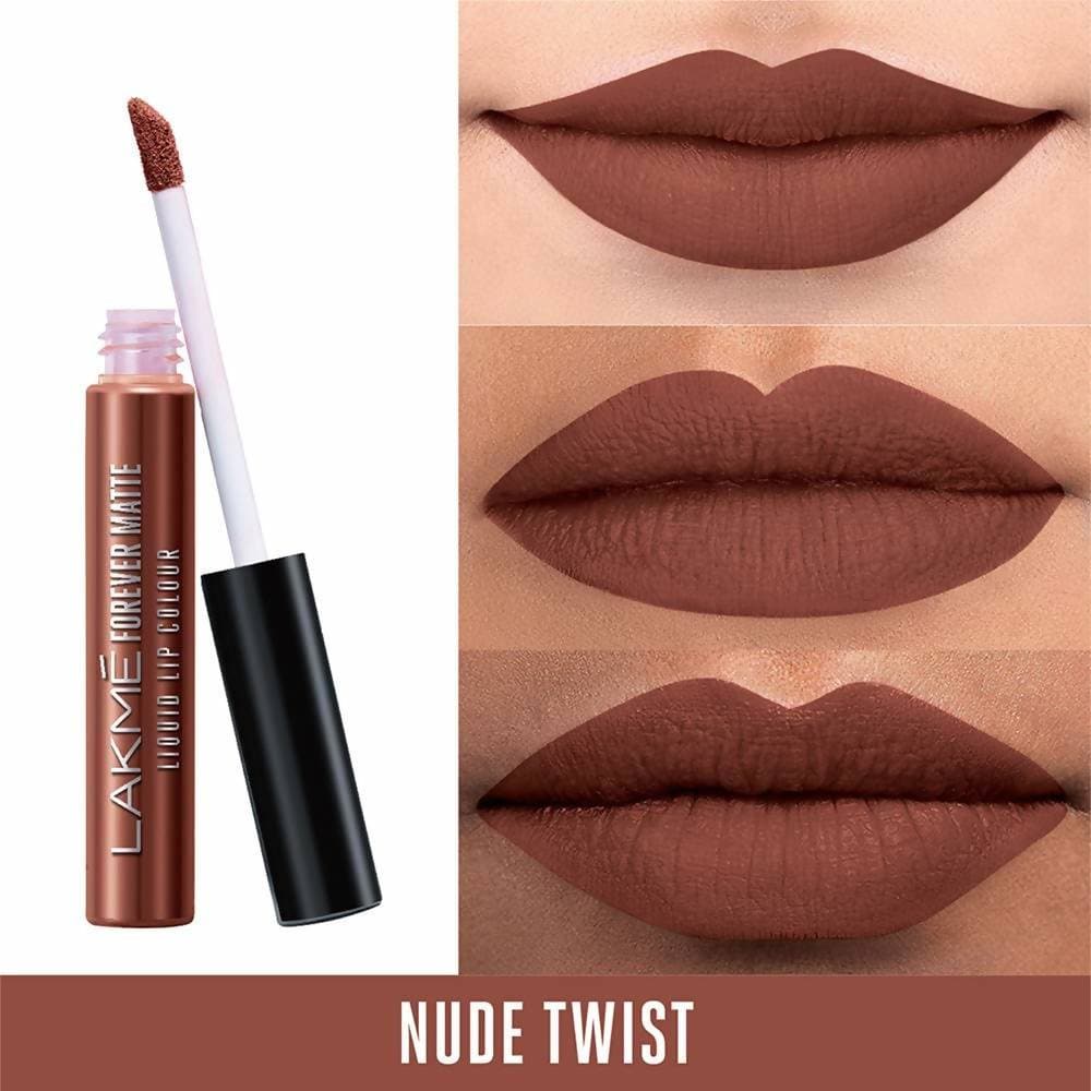 Lakme Forever Matte Liquid Lip Colour - Nude Twist