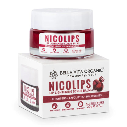 Bella Vita Organic Nico Lips Lip Scrub & Nico Balm Lip Balm Combo